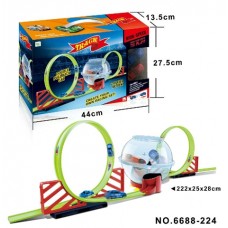 Track: Lighting Pull Back Car - 29 Piece Stunt Track Set - 6688-224
